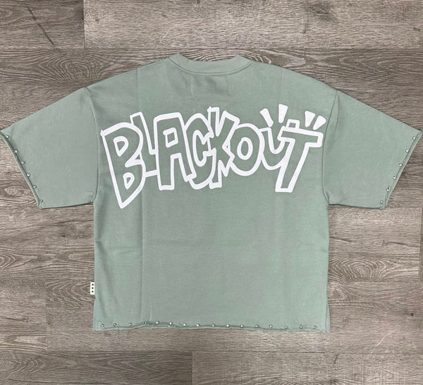 BKYS - Blackout Mint Green Crop Tee