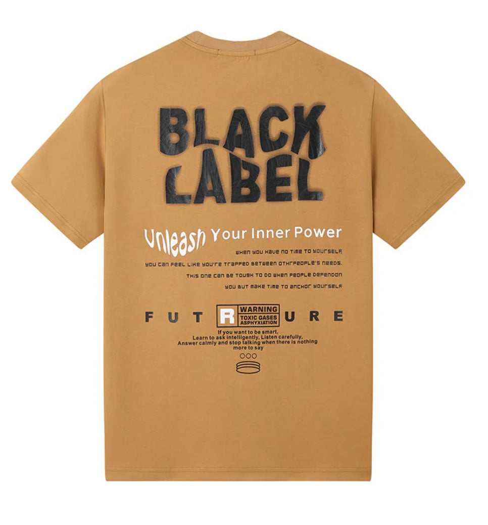 Black Label - Unleash Brown Khaki Tee