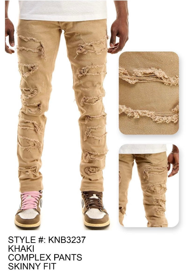 KDNK - KNB3247 Khaki Skinny Jean