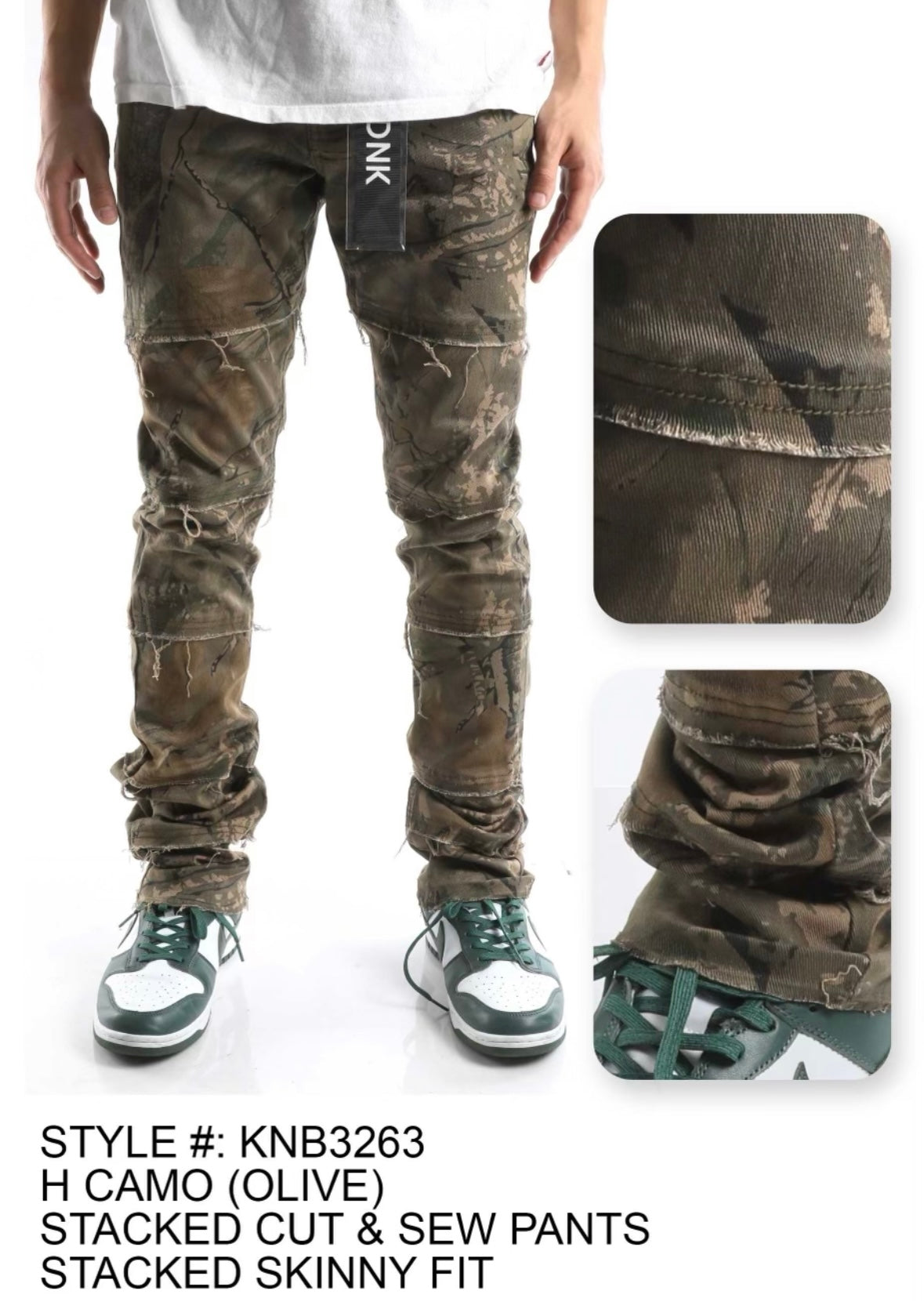 KDNK - KNB3263 Camo Skinny Jean