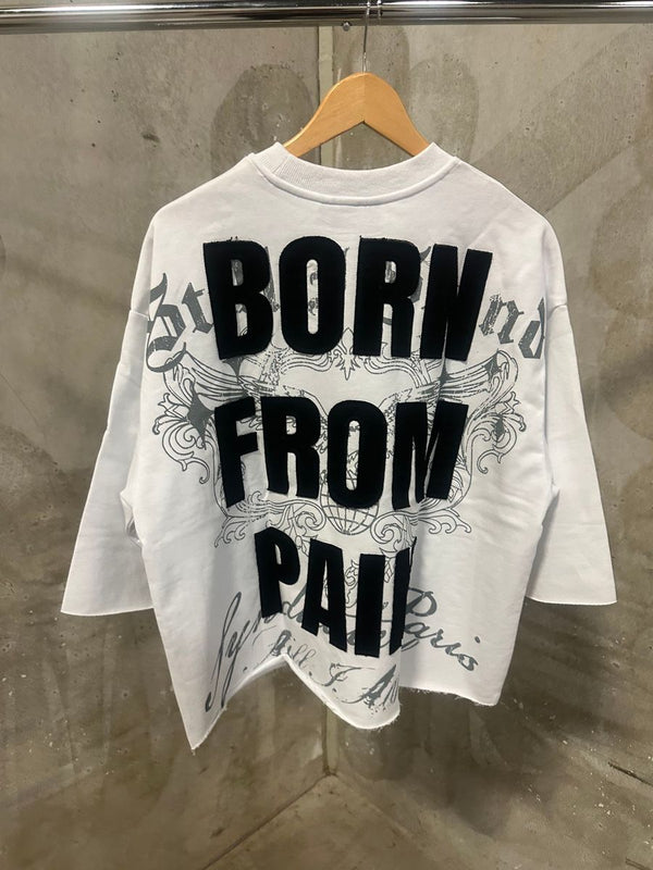 Syndicate - Fate White Black Crop Tee