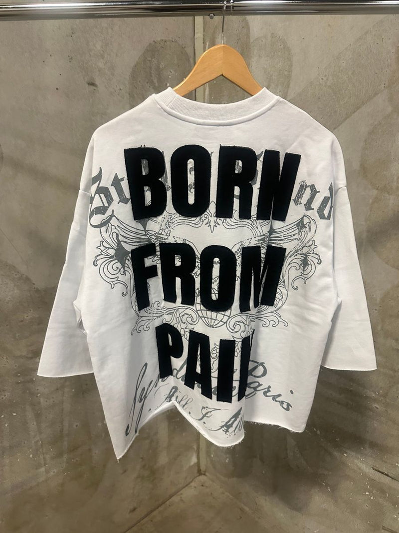 Syndicate - Fate White Black Crop Tee