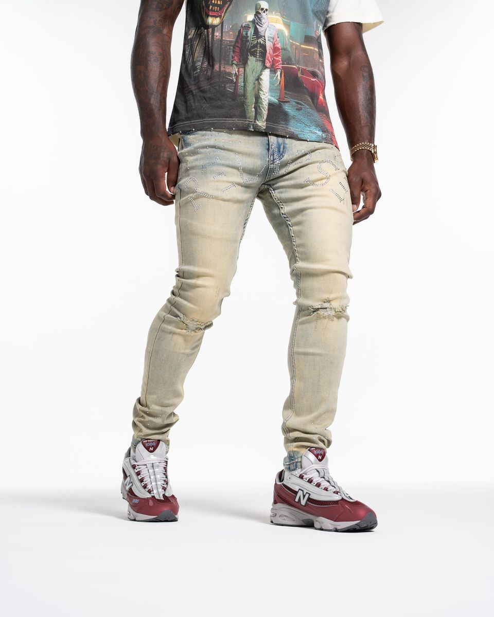 Relapse - Rico Sand Wash Skinny Jean