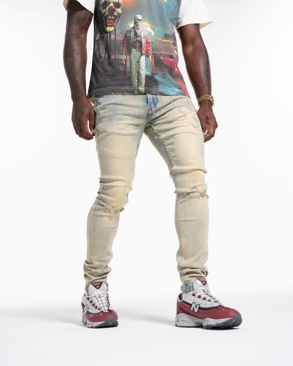 Relapse - Rico Sand Wash Skinny Jean