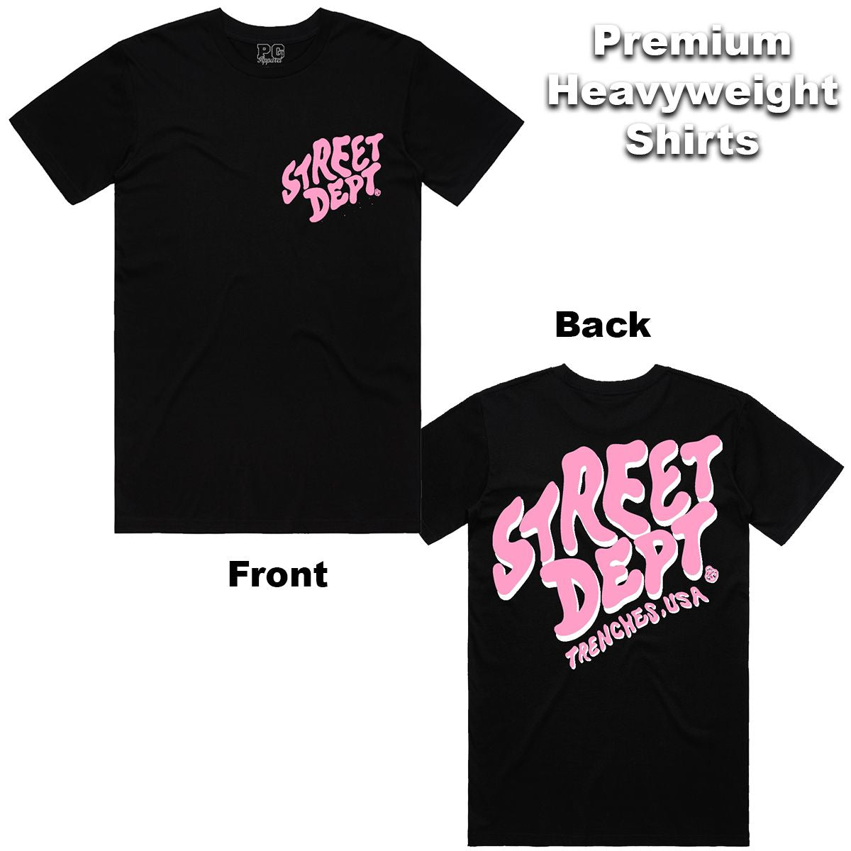 Street Dept - Crazy Black Pink Tee