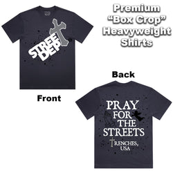 Street Dept  - Pray For The Streets Black White Tee