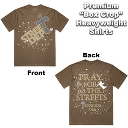 Street Dept - Pray For The Streets Brown Khaki Tee