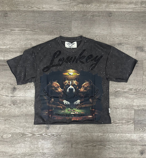 BKYS - LowKey Washed Black Crop Tee