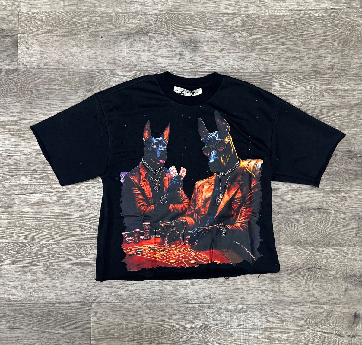 BKYS - Good Game Doberman Black Crop Tee