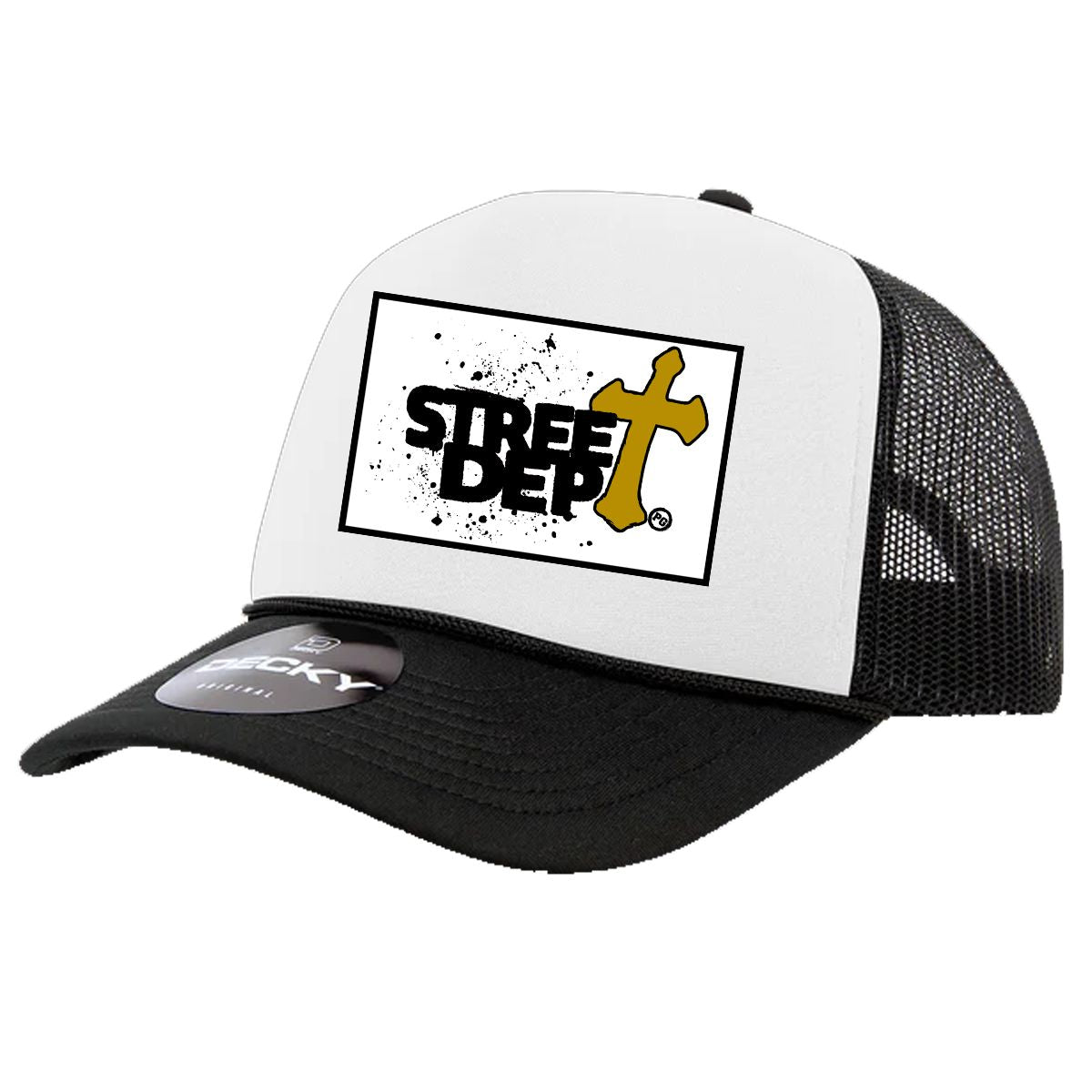 Street Dept - White Khaki Black Trucker Hat