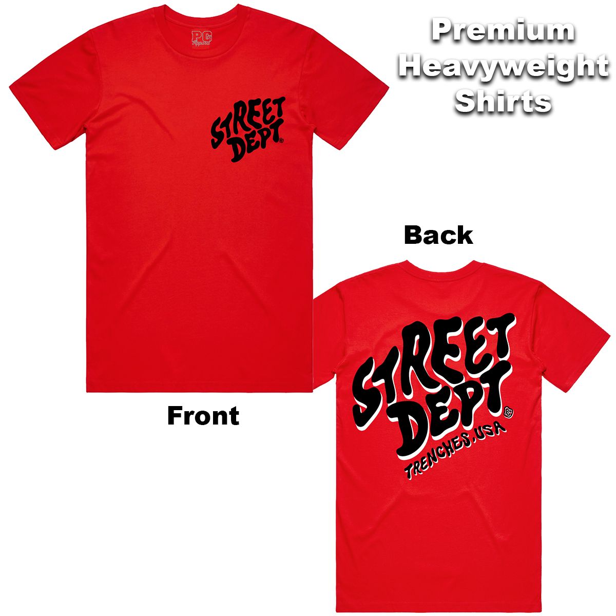 Street Dept - Crazy Red Black Tee
