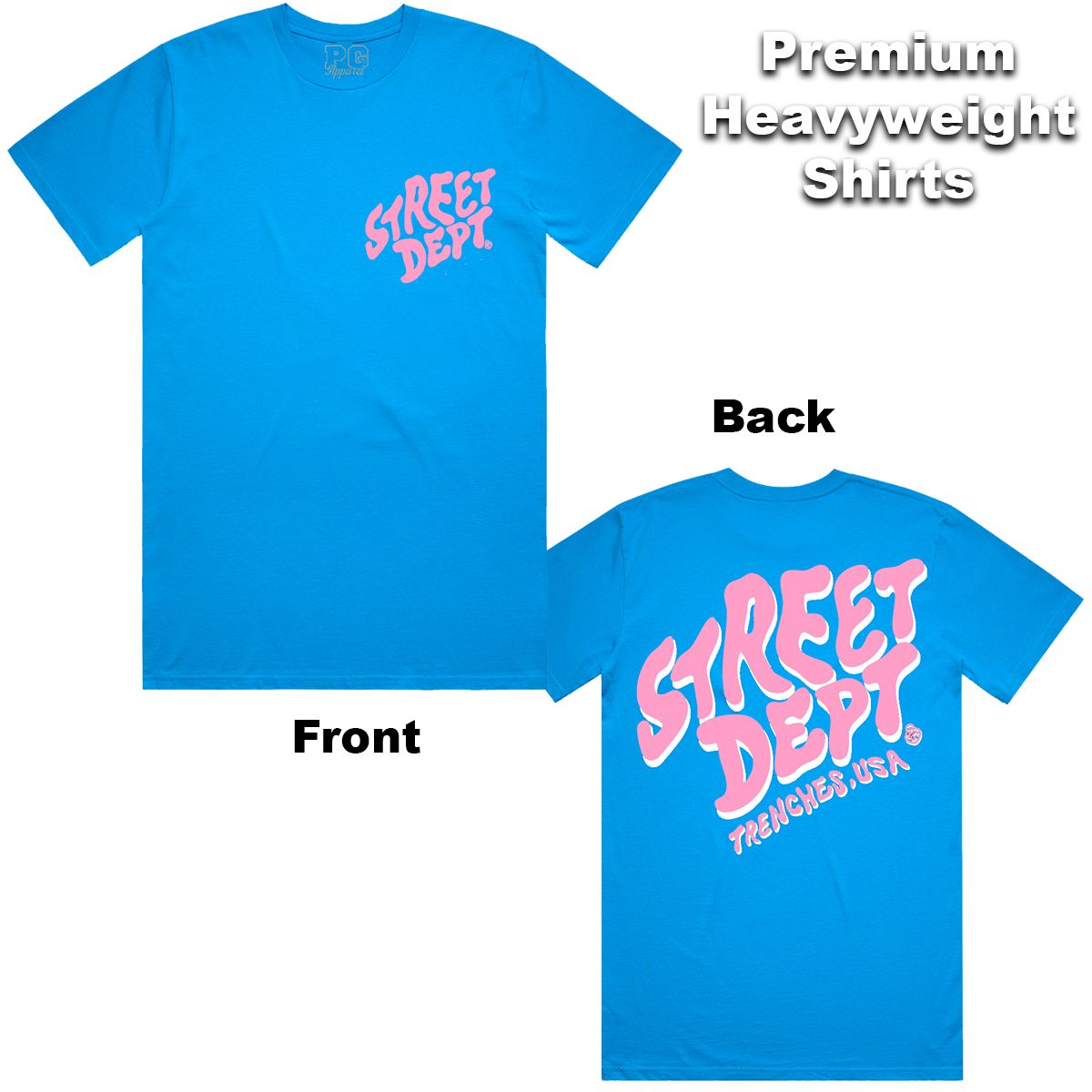 Street Dept - Turquoise Pink Tee