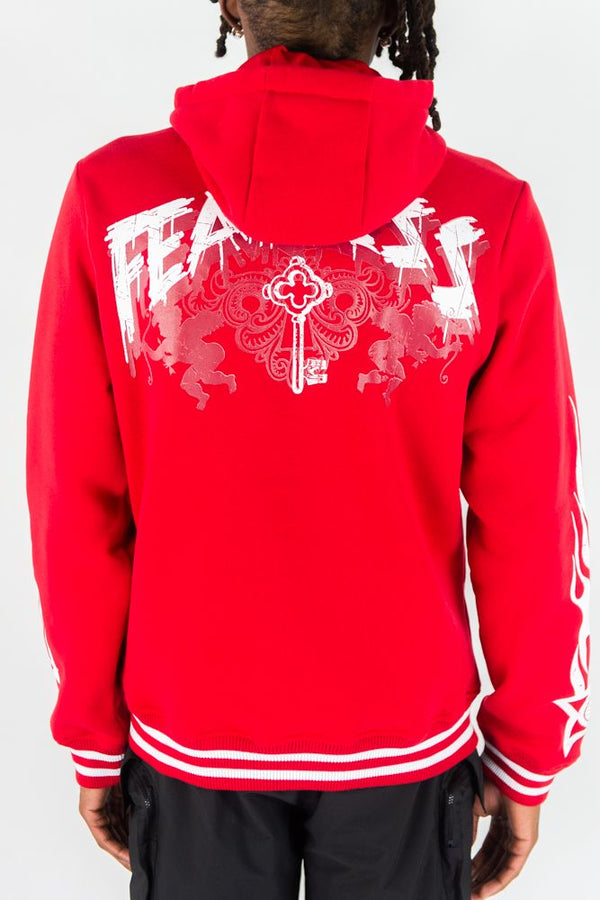 Rebel Minds - Fearless Red Varsity Jacket