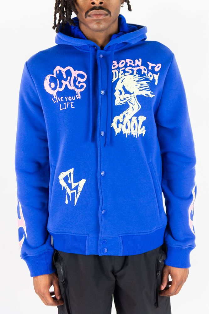 Rebel Minds - Born To Destroy Royal Blue Jacket