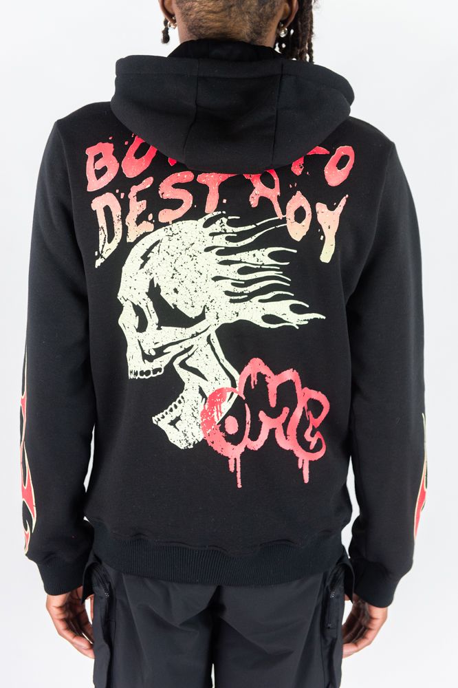 Rebel Minds - Born To Destroy Black Pink Varsity Jacket