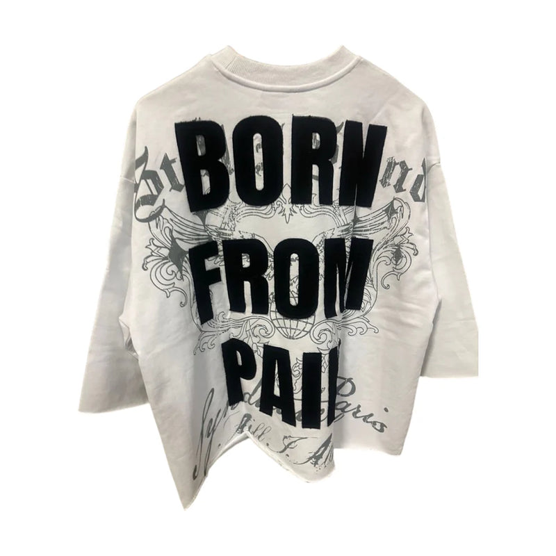 Syndicate - Fate White Black Crop Tee