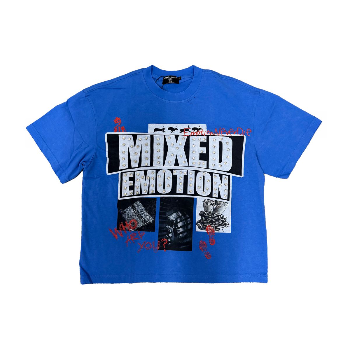 Mixed Emotions - Blue Lost Identity Royal Blue Tee