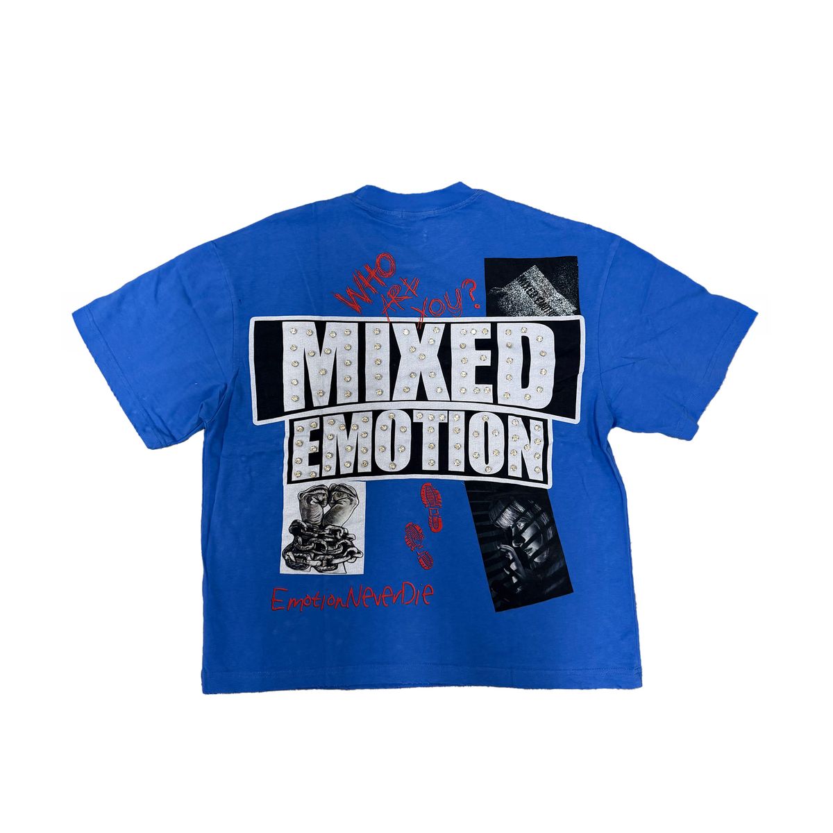Mixed Emotions - Blue Lost Identity Royal Blue Tee