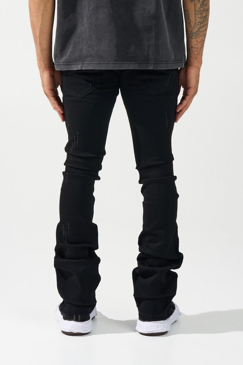 Serenede - Noir 7 Stacked Black Jean