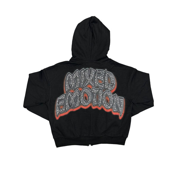 Mixed Emotions - Last Dance Rhinestone Black Hoodie