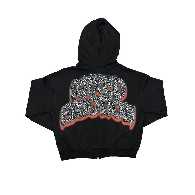 Mixed Emotions - Last Dance Rhinestone Black Hoodie