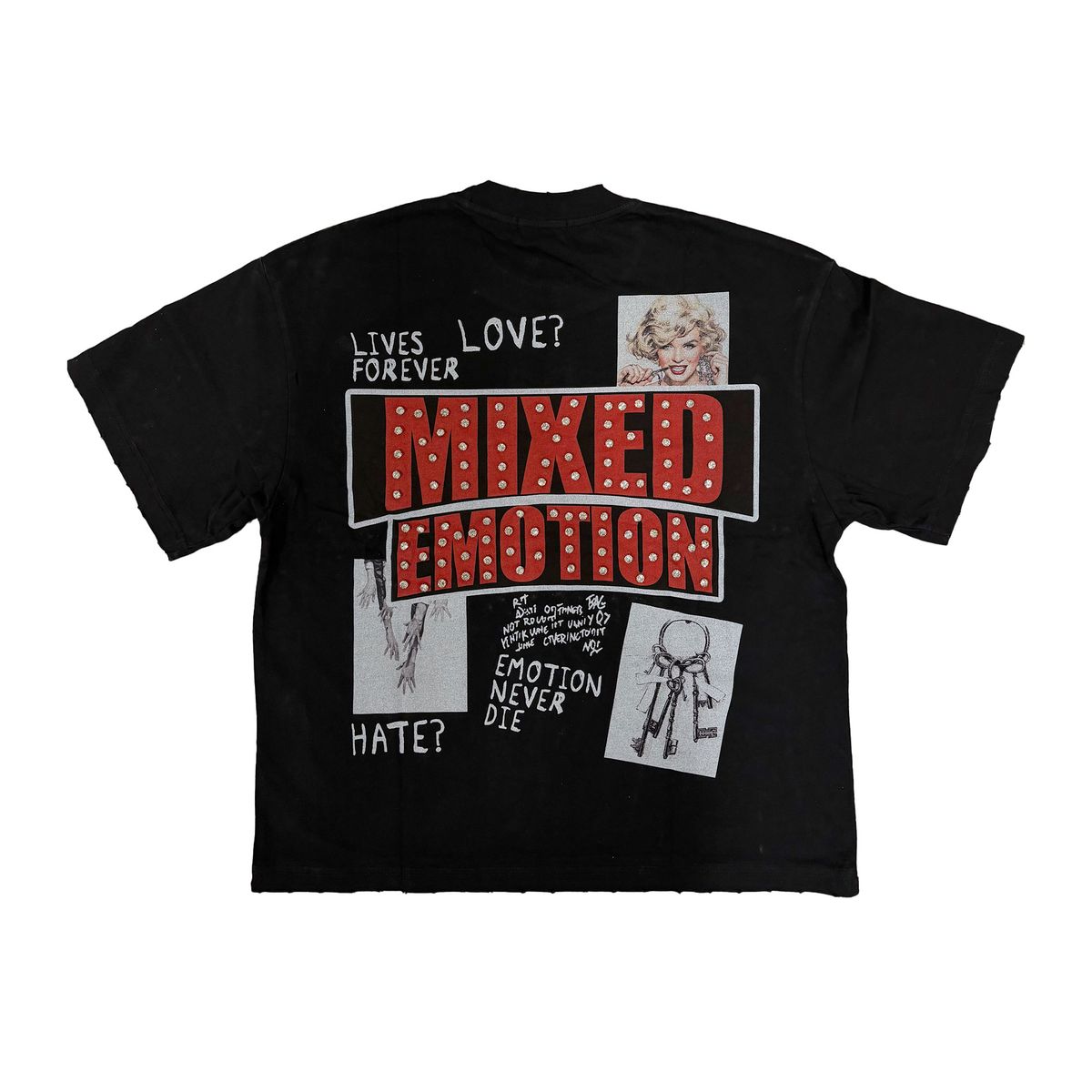 Mixed Emotions - Lost Identity Black Red Tee