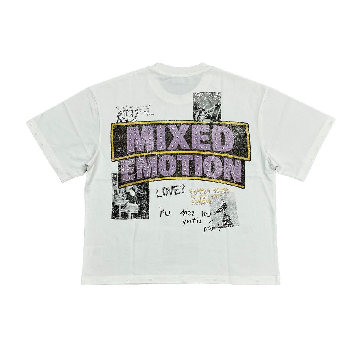 Mixed Emotions - Lost Identity White Purple Tee