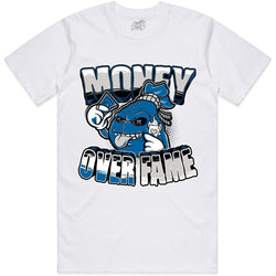 Jordan 4 Military 4s Shirt - Money Over Fame White Tee