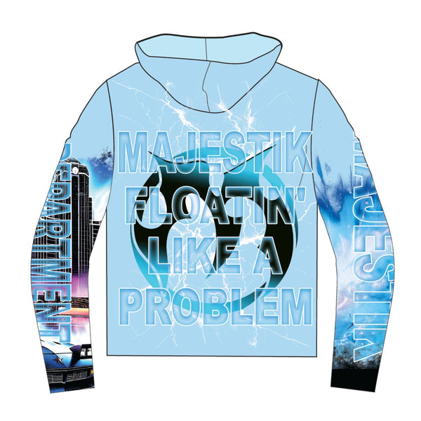 Majestik - Sports Car Sky Blue Hoodie