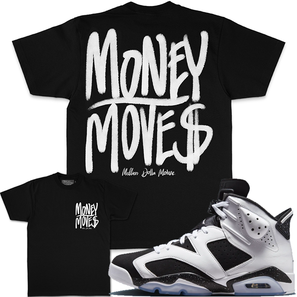 Oreo 6’s T-Shirt Million - Money Moves - Black Tee