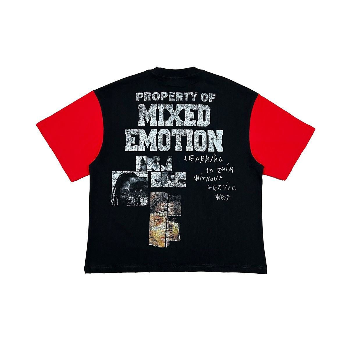 Mixed Emotions - Fracture Black Red Tee