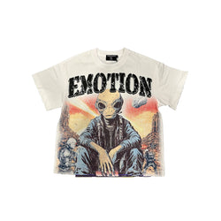 Mixed Emotions - White Invasion Cream Tee