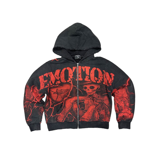 Mixed Emotions - Deserted Black Red Hoodie