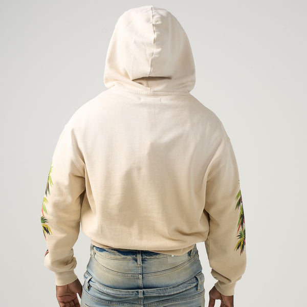 Duaa - Hotel Stay Khaki Cream Wash Hoodie