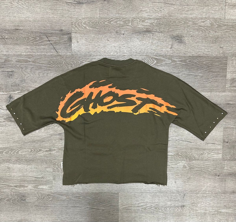 BKYS - Ghost Olive Crop Tee