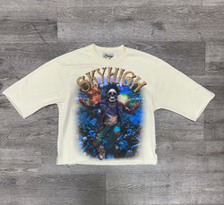 BKYS - Sky High Off White Crop Tee