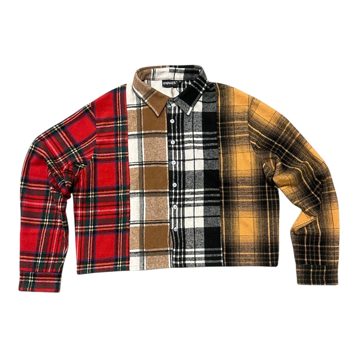 Red Brown Black Flannel Shirt - Syndicate Premium Streetwear