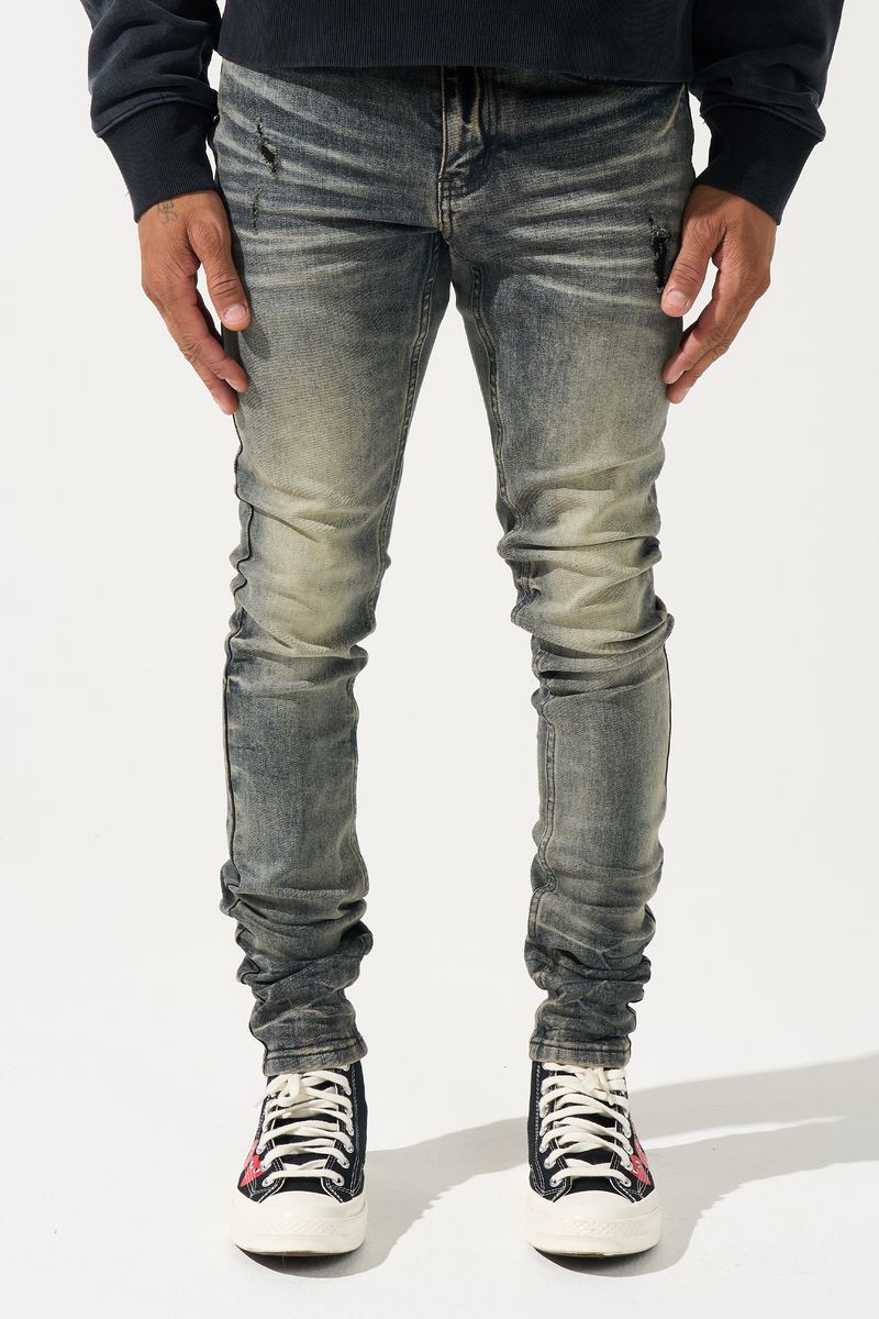 Serenede - Gunmetal Blue Skinny Jean