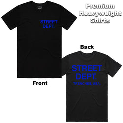 Street Dept - Black Royal Blue Tee