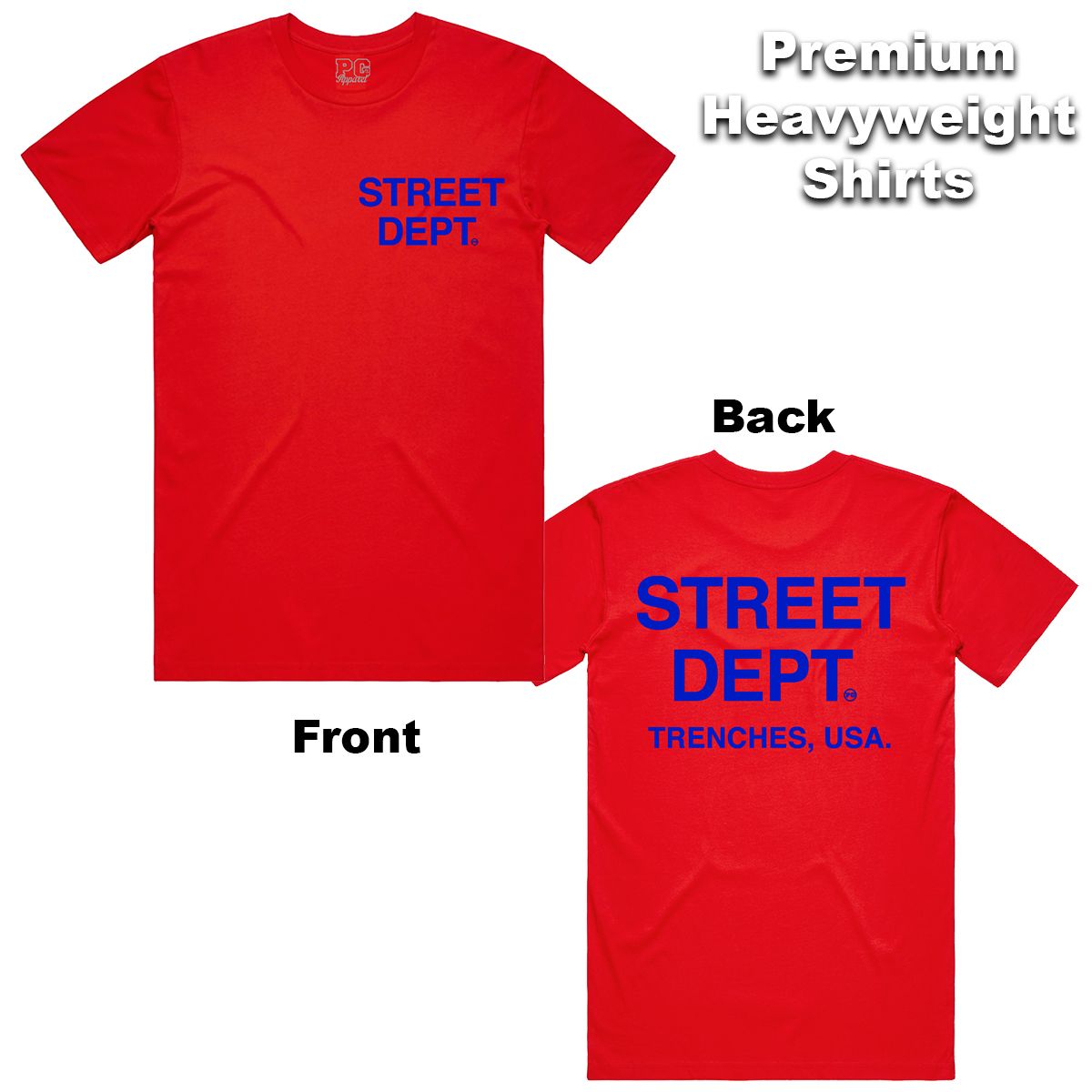 Street Dept - Red Royal Blue Tee