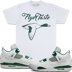 Jordan 4 Oxidized Green 4s Shirt Millon - Fly Taste White Tee