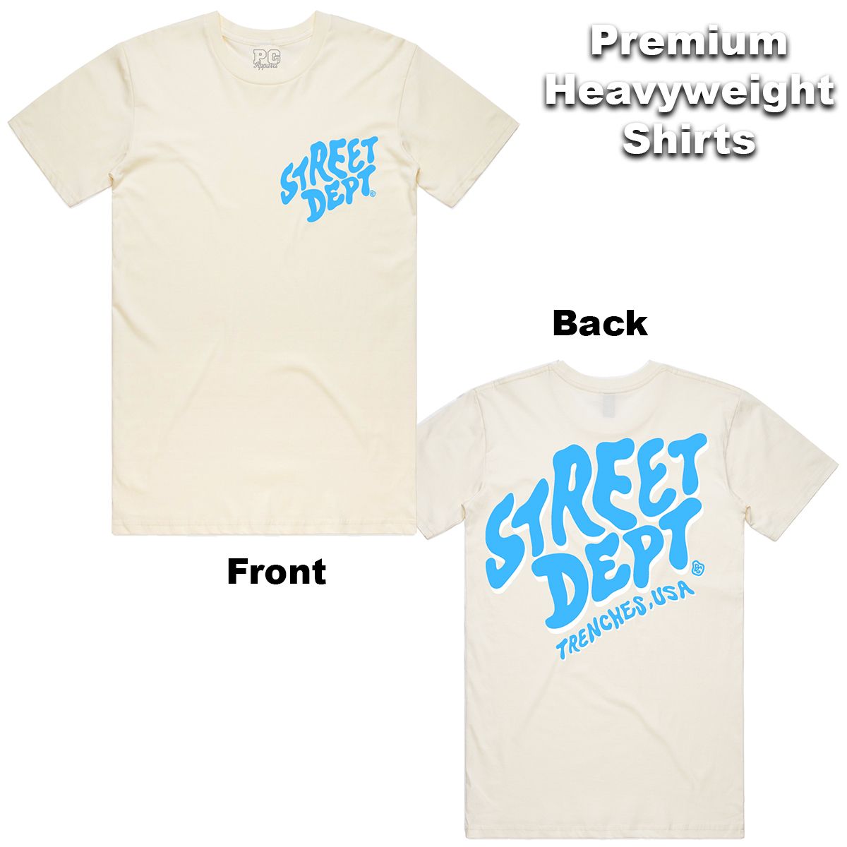Street Dept - Crazy Cream Sky Blue Tee