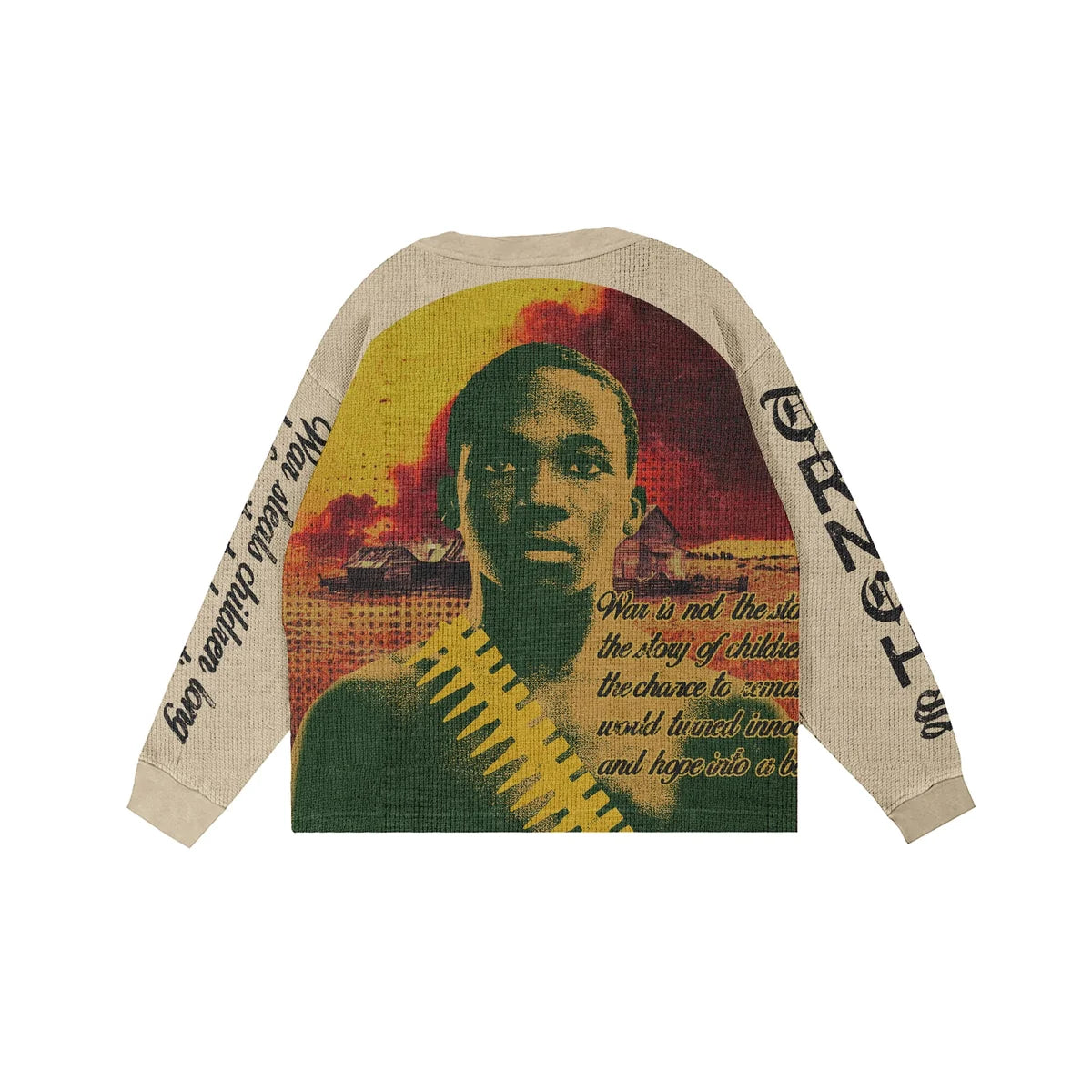 TRNCHS - Innocent Khaki Crewneck Shirt