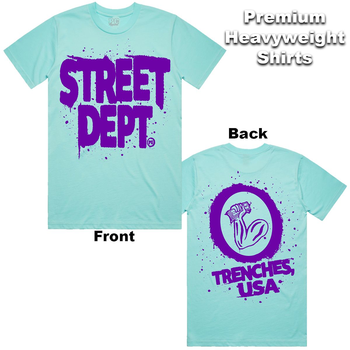 Street Dept - Drip Aqua Purple Tee