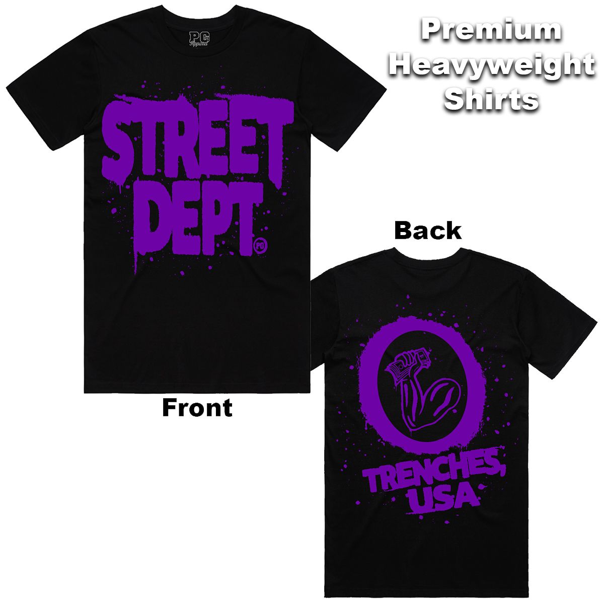 Street Dept - Drip Black Purple Tee