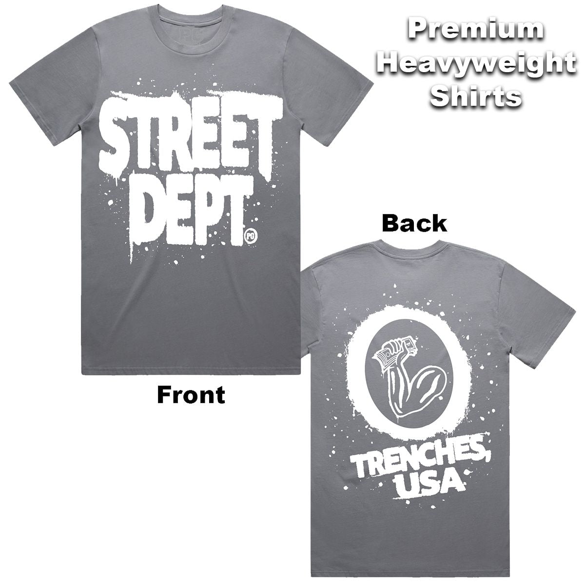 Street Dept - Drip Wolfe Grey Tee