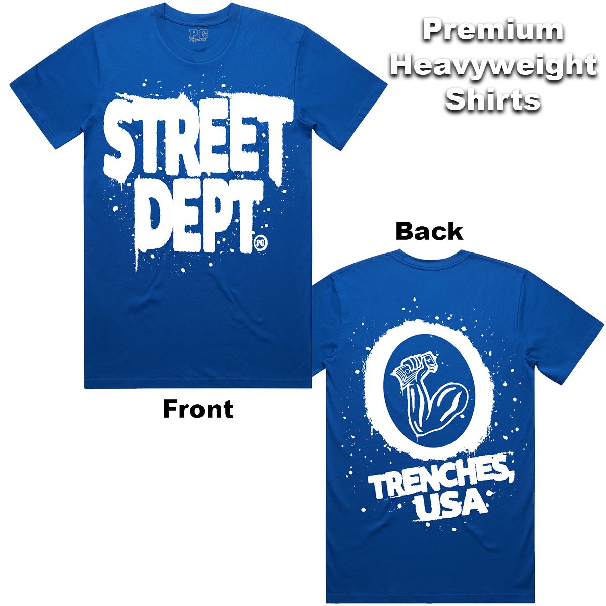 Street Dept - Drip Royal White Tee