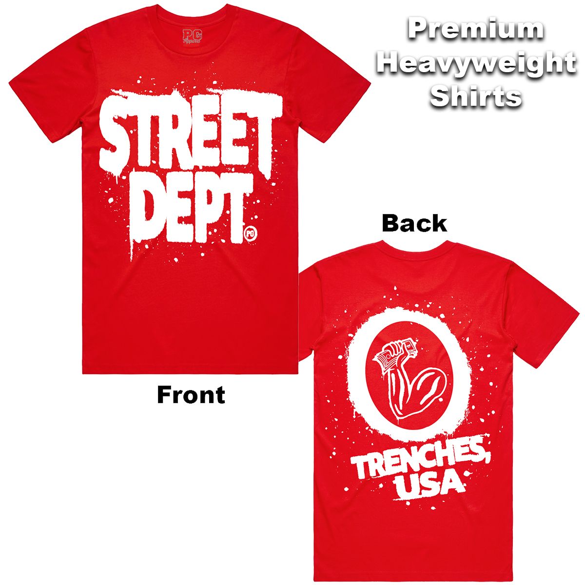 Street Dept - Drip Red White Tee
