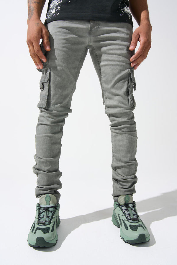 Serenede - Timber Wolfe Grey Cargo Jean