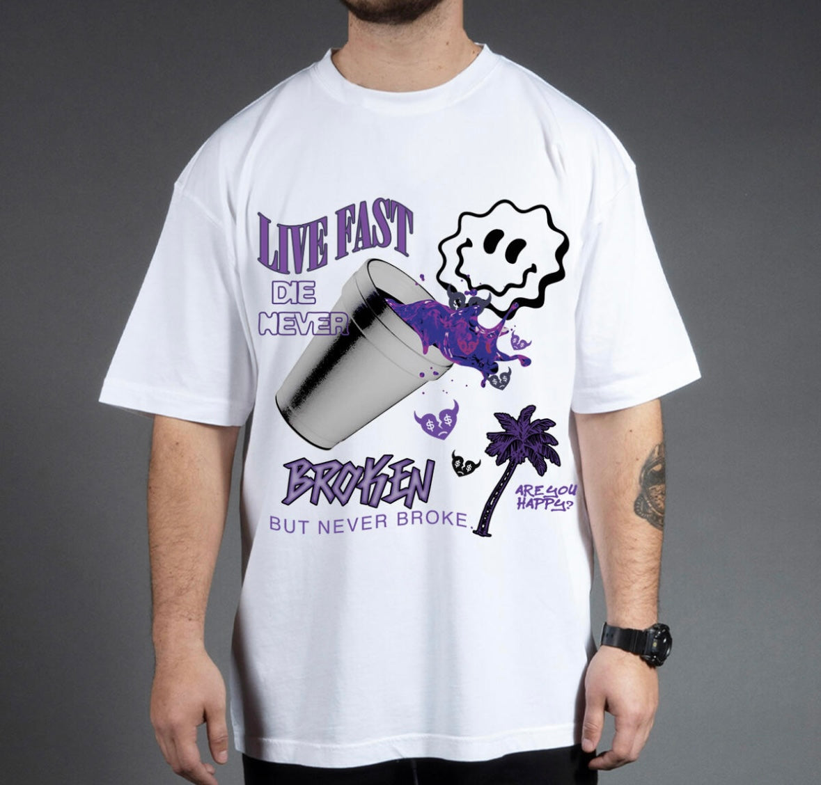 Sippin Syrup - White Tee